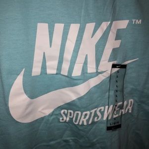 The Nike Tee T-Shirt Mens Xl  Short Sleeve Blue Nike Sportswear Top Bv0620-482